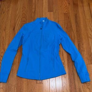 lululemon athletica cobalt blue zip-up utility jacket